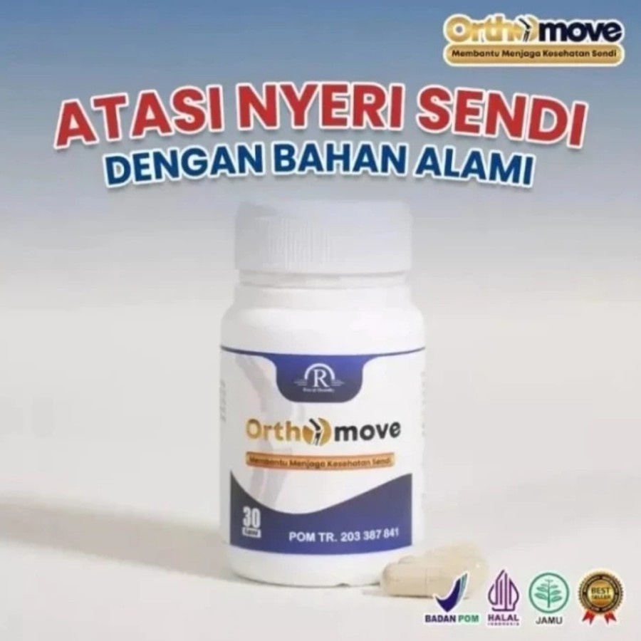 ORTHOMOVE Kapsul Original Obat Nyeri Sendi Saraf Kejepit Rematik Asli - Ortho Move Ori Herbal