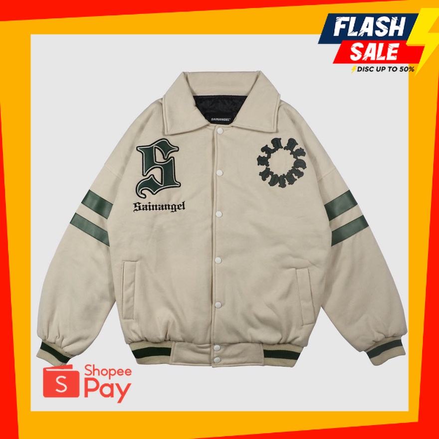 OUTFIT JKT48 | Sainangel Varsity Stipe Basic Cream