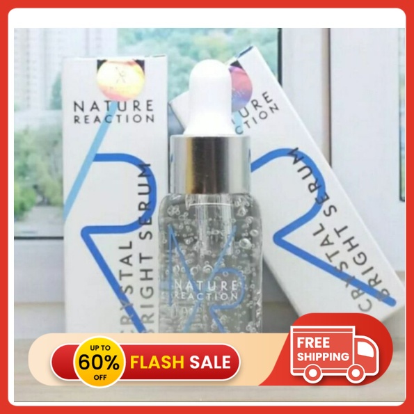 NR Serum Wajah Glowing Nature Reaction Crystal Bright HALAL MUI & BPOM 100% DIJAMIN ORIGINAL