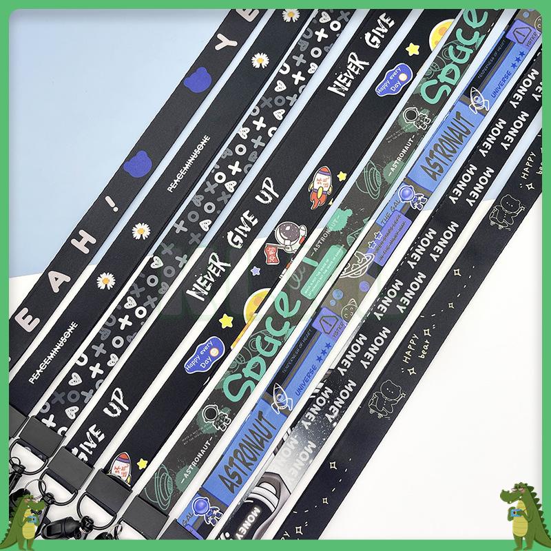 

✨ KLKL ✨ Tali lanyard id card jalur kartun gantungan kunci tali tahan lama tali name tag