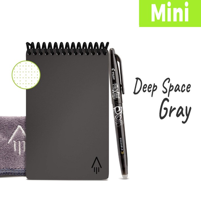 

MURAH- Rocketbook Core Smart Reusable Notebook, Dapat Ditulis Berulang-ulang - Mini Gray- 1.2.23