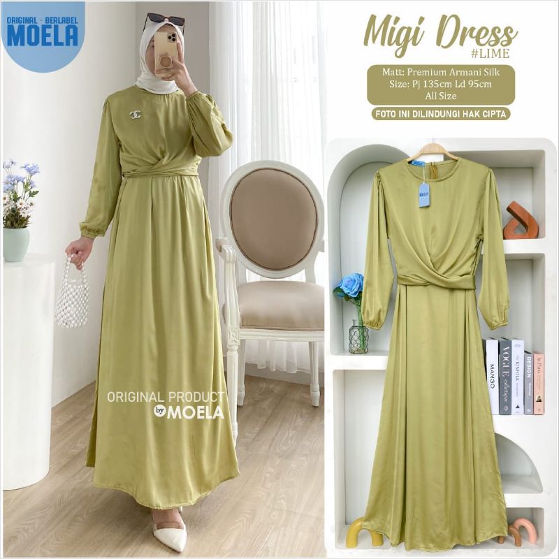 Gamis Armani Silk Migi Dress by Moela