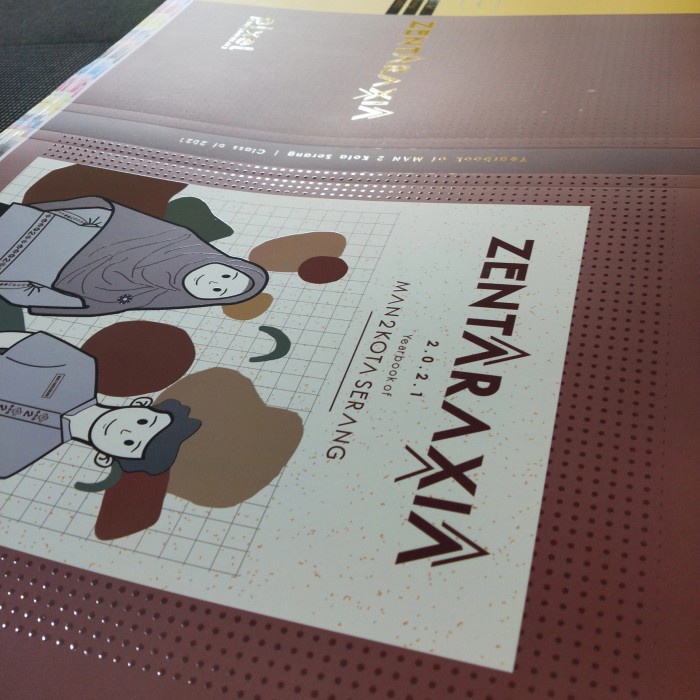 

cetak kafer A3 laminating dove dan spot UV