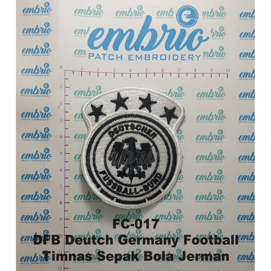 Bordir Bordir Patches Jogja FC-017 Patch DFB Deutch Germany Football Bordir Logo Jersey Timnas Sepak