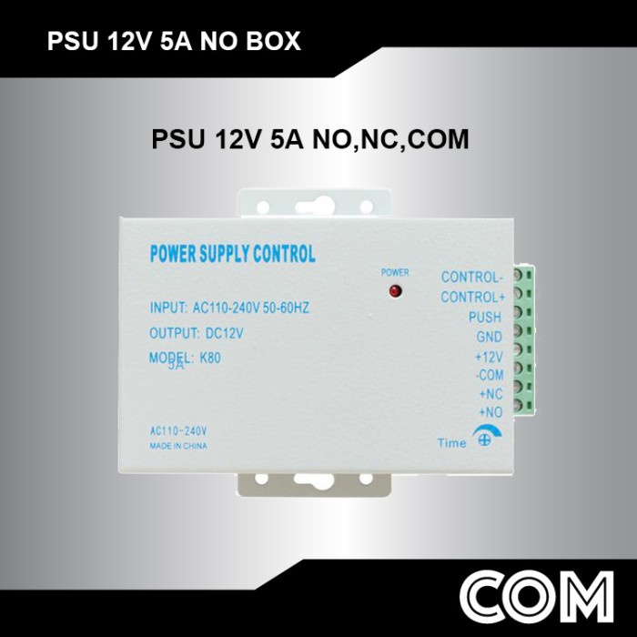 

Power Supply 12V 5A Door Lock Access Control / Akses Kontrol PSU 5A