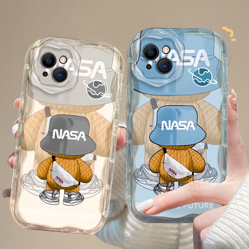 NASA Bear Phone Case for Vivo Y20i Y20s Y12s Y20 Y11 Y12 Y15 Y17 Y19 Y50 Y30 Y30i Y33s Y21s Y21 Y22 