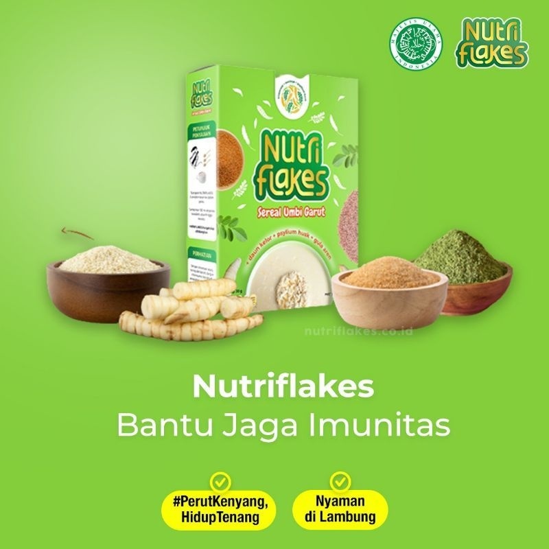 

100% ASLI NUTRIFLAKES SEREAL UMBI GARUT SOLUSI UNTUK MASALAH LAMBUNG DAN PENCERNAAN