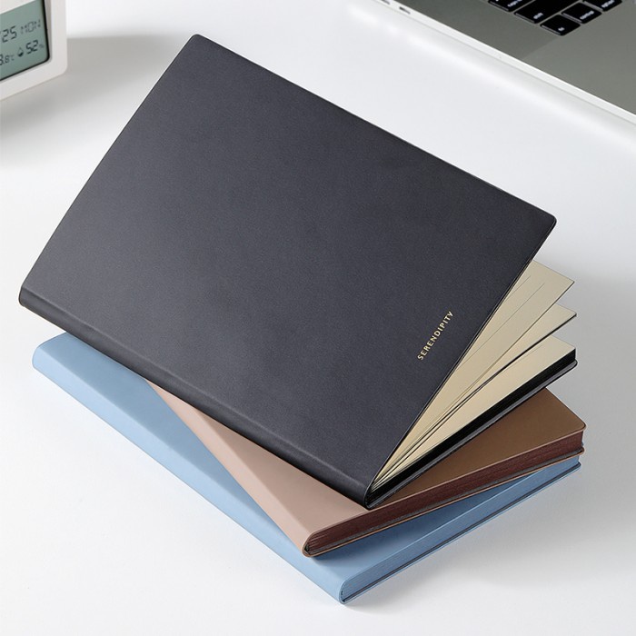 

Deli Leather Cover Notebook Buku Catatan Agenda Pocket Kulit A5 EN128L - Pen Holder