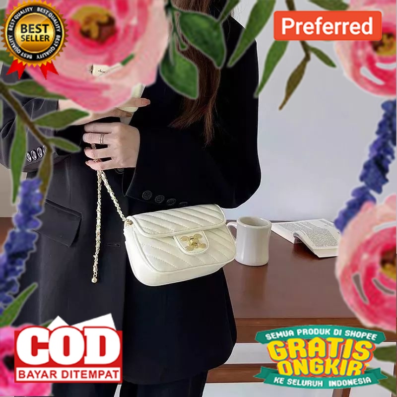 Tas selempang wanita bahan kulit sintetis model baru KLS 1176// TAS IMPORT KEREN MODEL BARU / TAS SL