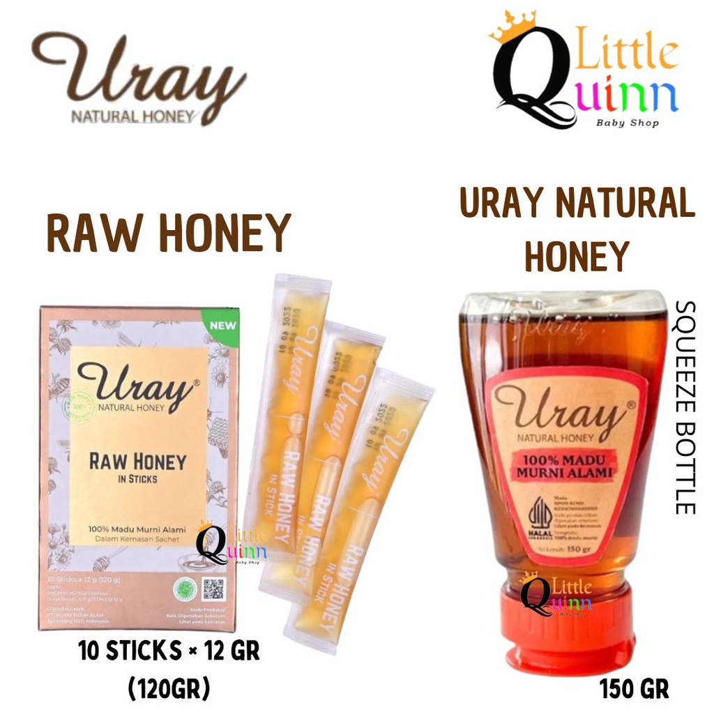 

Madu URAY Natural honey 150gr dan Kemasan box 120gr