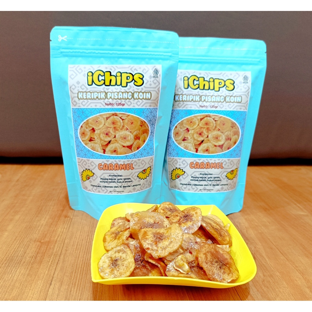 

Ichips Keripik Pisang Koin Caramel Renyah Dan Manis