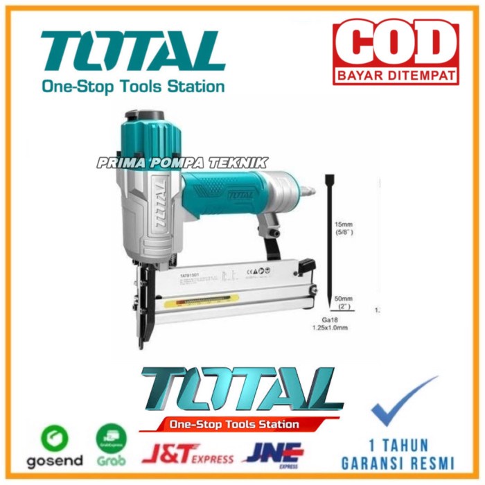 

TOTAL MESIN PAKU TEMBAK / NAIL GUN / 2 IN 1 BRAD NAILER TAT81501