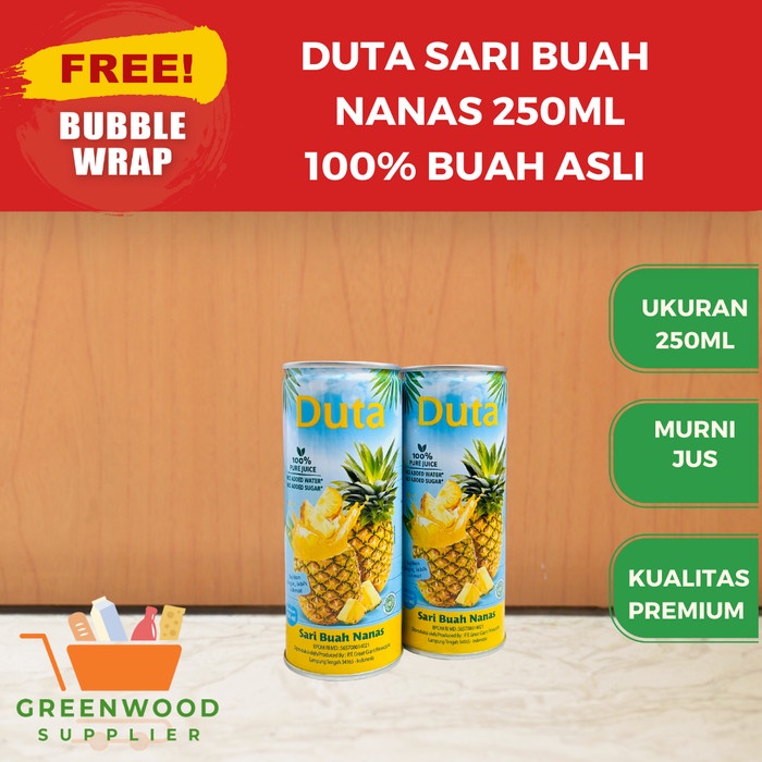 Duta Sari Buah Nanas / Jus Nanas - 250ML [MURNI 100% JUS]