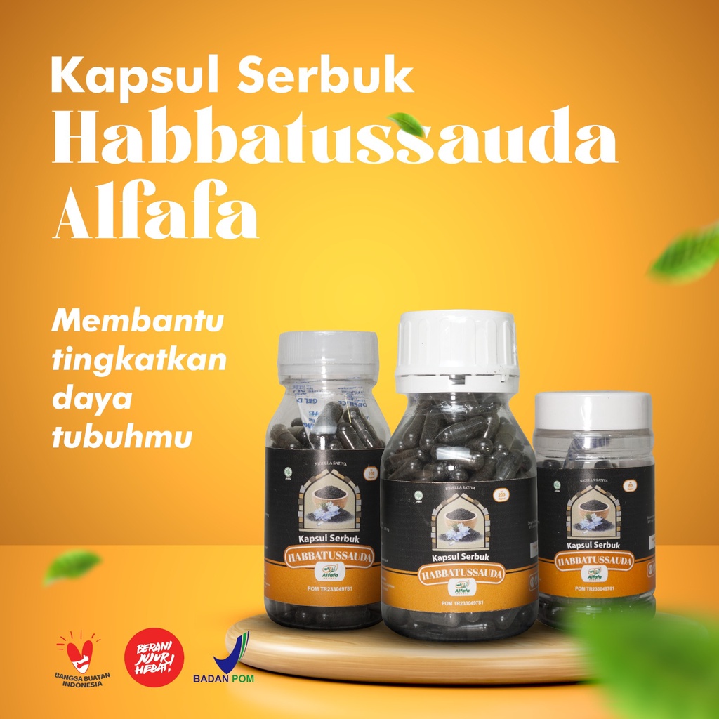 

Alfafa Habbatussauda Kapsul Serbuk Original Andalusia