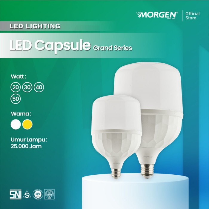 NEW Morgen LED Capsule Grand 20-50W Putih