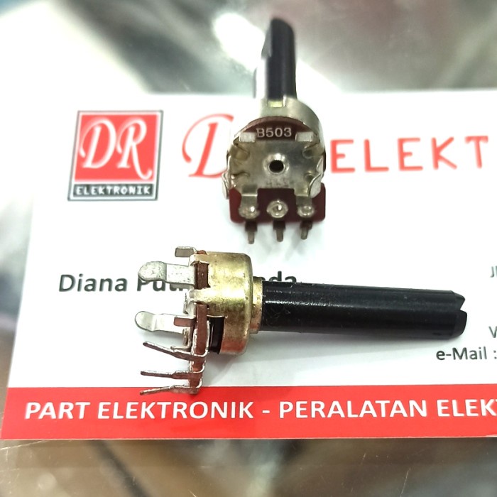 Potensio ORI Sanyo Polytron KECIL 50K 6pin 6 kaki pin Tekuk mini LA27