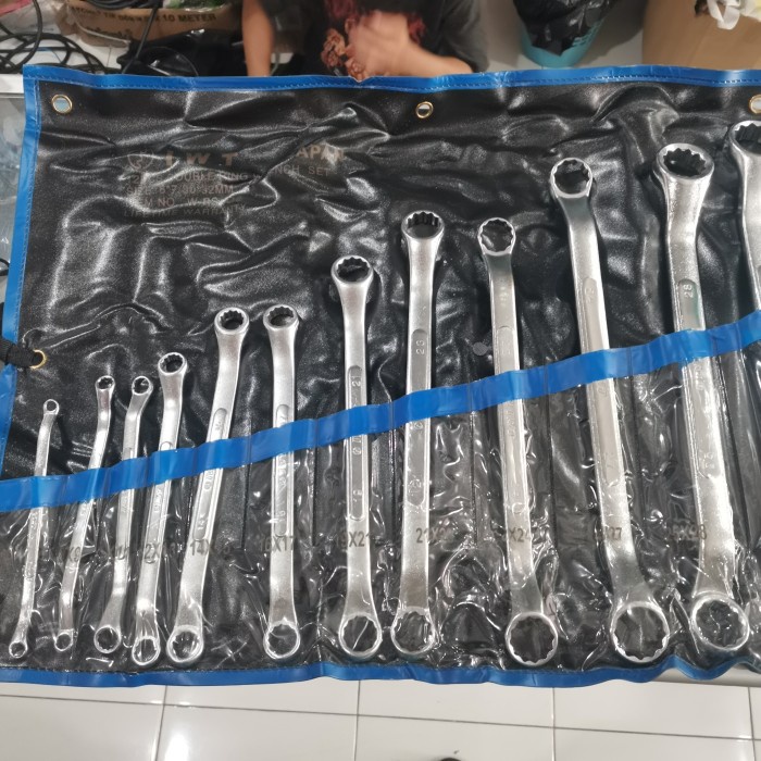 IWT Jepang Kunci ring ring set 12 pcs 6-32 kunci double ring iwt