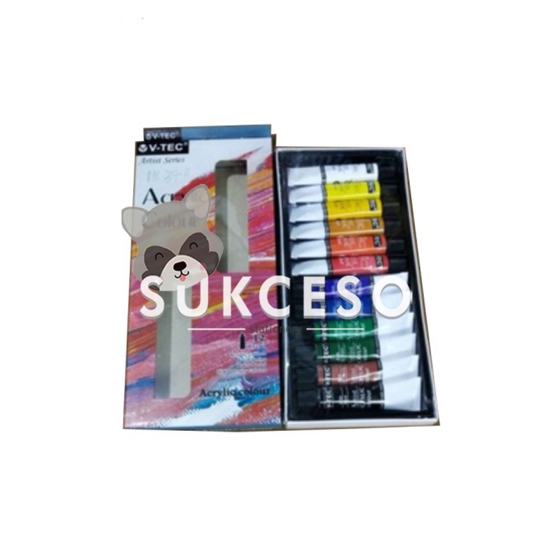 

V-tec Cat Acrylic 12 Colours VT-812 Cat Akrilik