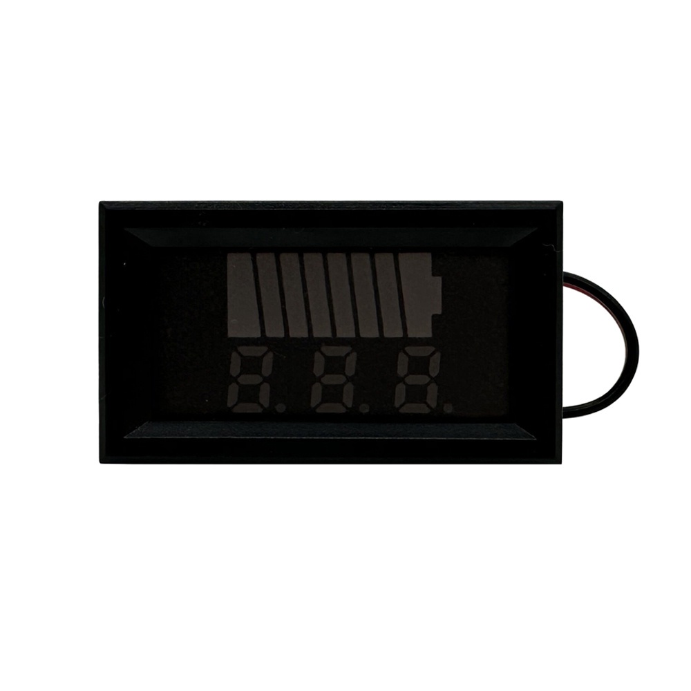 12V - 60V Voltmeter Indikator Kapasitas Aki / Mobil Indikator Level Pengisian Baterai Aki