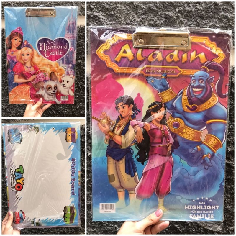 

Clipboard/ papan ujian/ alas ujian karakter+papan tulis
