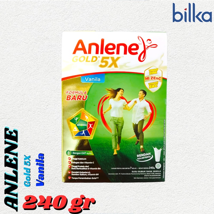 

ANLENE Gold 5X Vanila 240gr