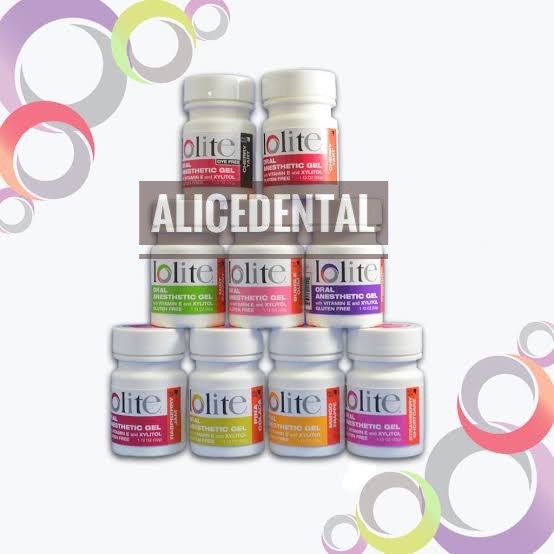 Lolite gel iolite topikal anastesi dental anestesi topical anesthetic