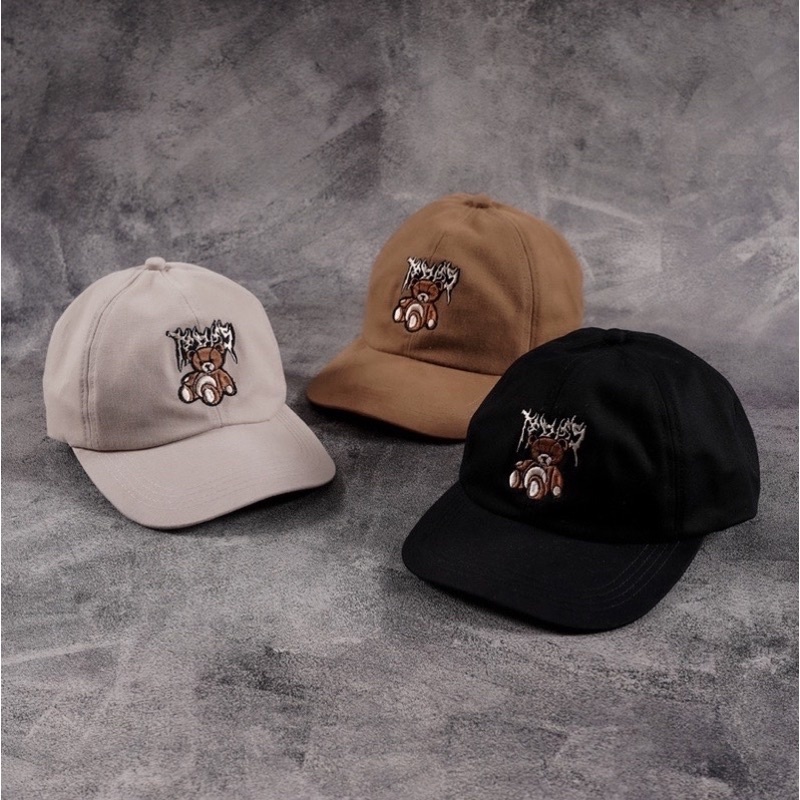 Topi Teddy Bear distro - Topi Casual Caps Distro - Topi Pria [COD]