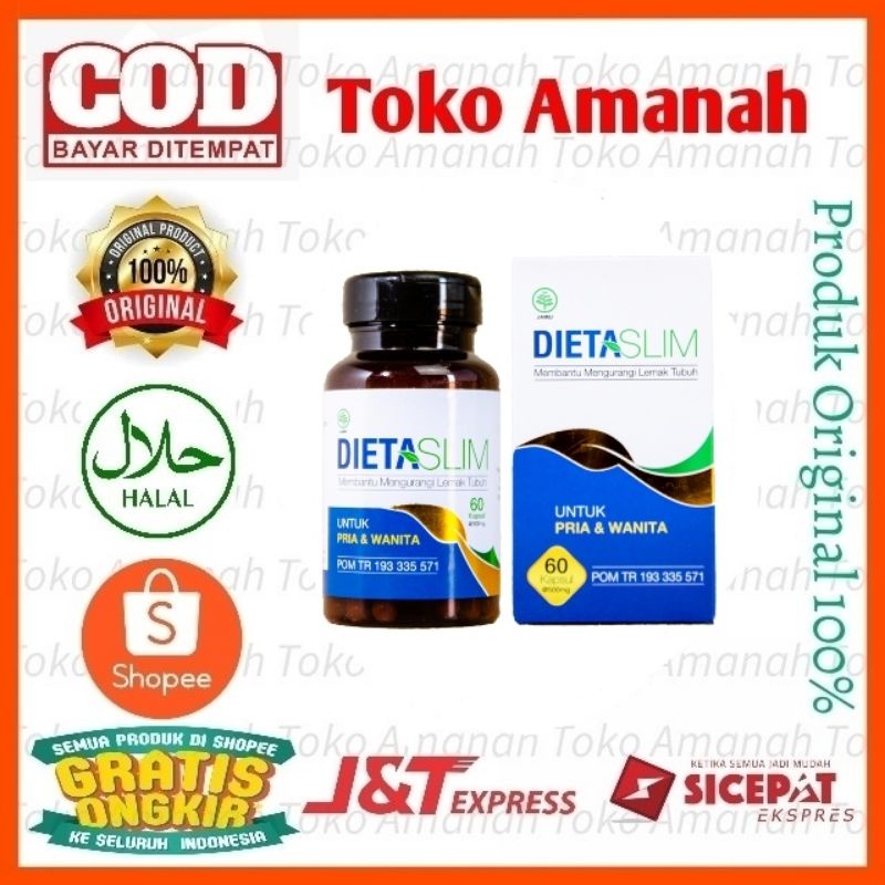Dieta Slim - Dietaslim Asli Original Obat Pelangsing Membantu Turunkan Berat Badan(Gratis Ongkir)
