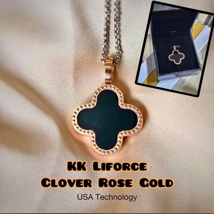 [ Deadora ] TERMURAH Kalung KK LIFORCE Rose Gold Clover KK Indonesia ORIGINAL