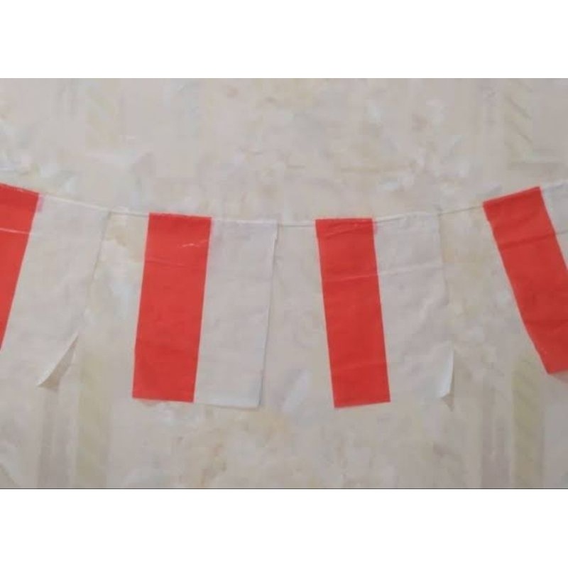 ybc Bendera indonesia 1 pack  bendera plastik bendera merah putih bendera indonesia BENDERA PLASTIK