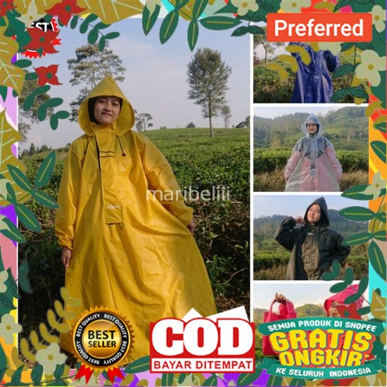 Jas Hujan Pria Wanita Keren Setelan Jashujan Perempuan Anti Sobek Mantol Ponco Rok Dewasa Premium Ma