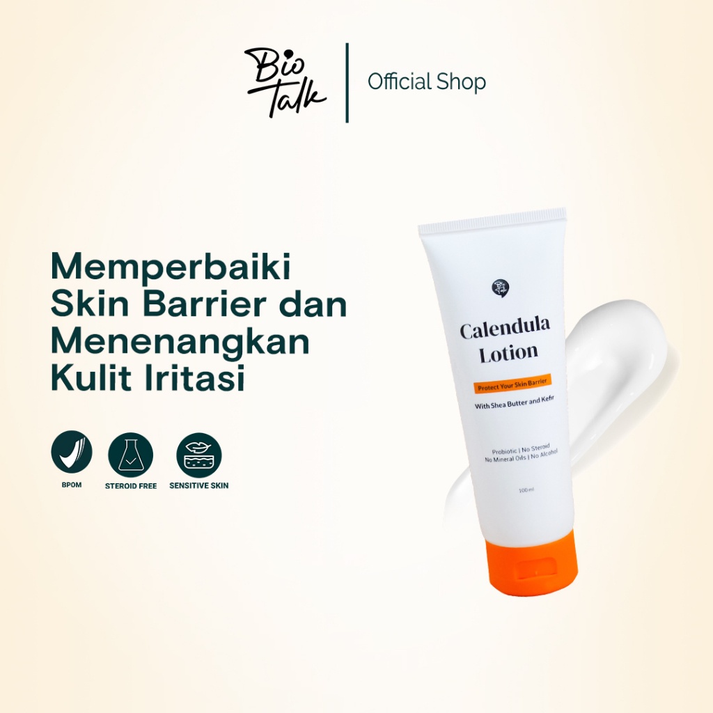 

COD Biotalk Calendula Lotion | No Steroid | Memantu Menjaga & Melembapkan Kulit Eksim Psoriasis Sensitif, Memperbaiki Skin Barrier