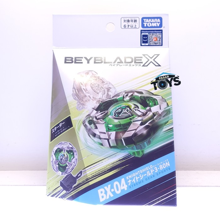 Beyblade X BX-04 KnightShield 3-80N Takara Tomy Knight Shield Starter