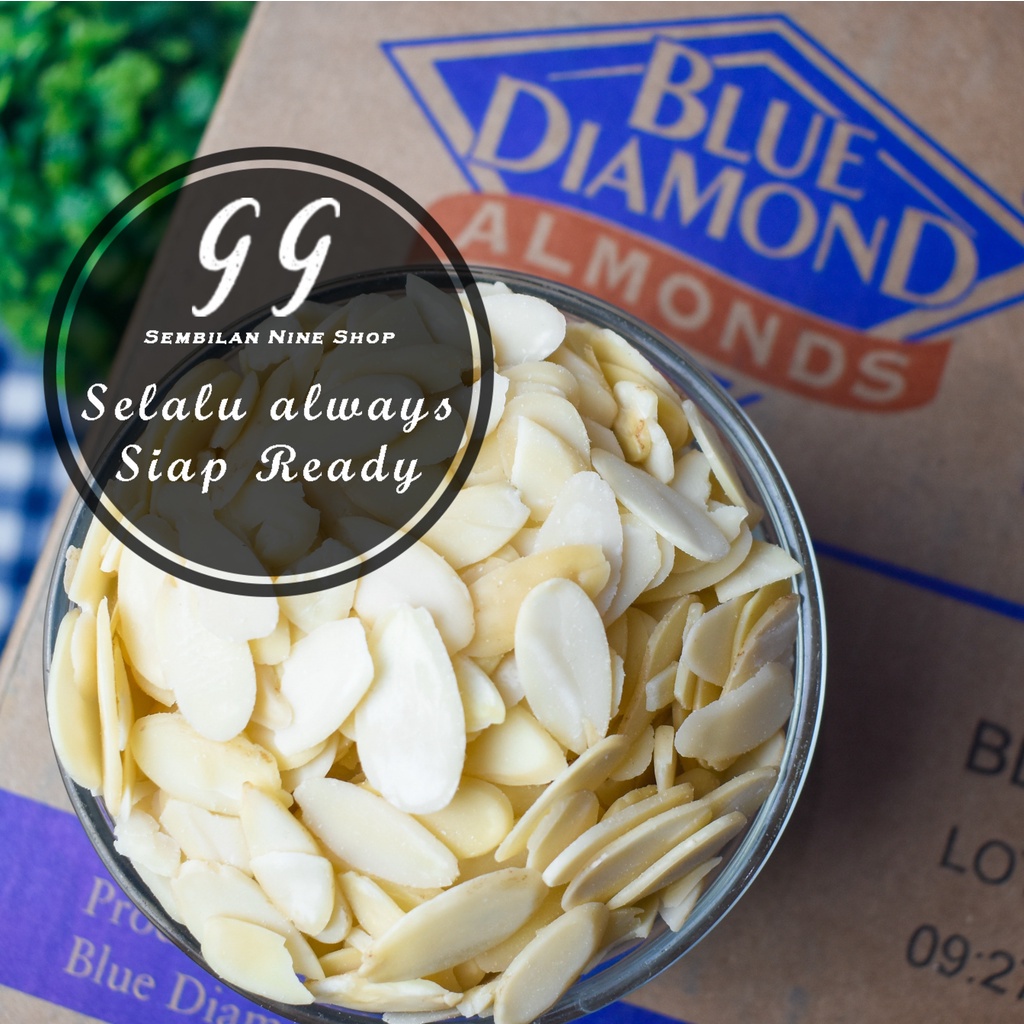 

BLUE DIAMOND Almond Slice 250 Gram Kacang Almon Iris Tipis USA California Mentah Raw Peanut