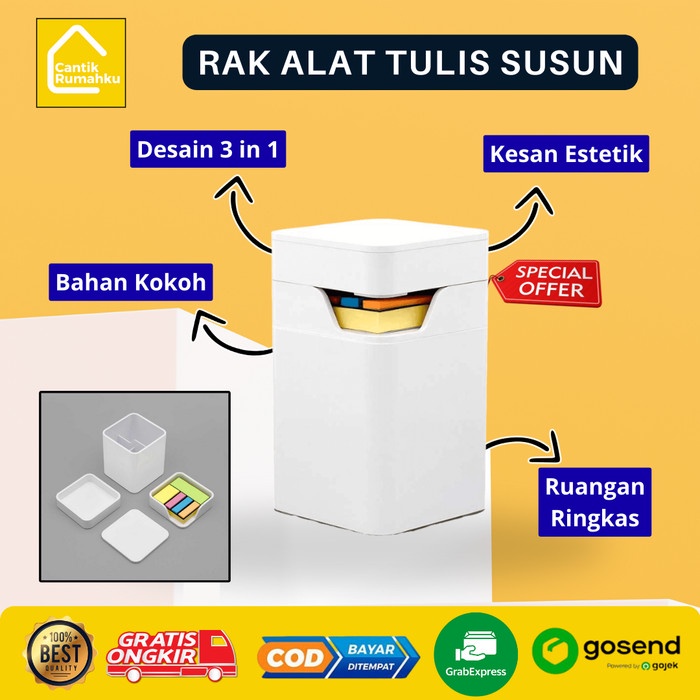 

Set Kotak Organizer Alat Tulis Kantor Susun Meja Tempat Penyimpanan