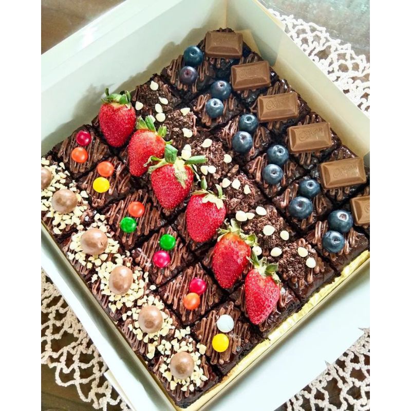

Brokies- Brownies fudgy 20*20/Brownies Besekat / Brownies Skat / Brownies Fudgy