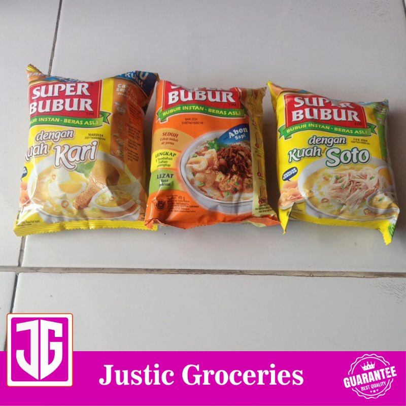 

super bubur instant 3 variant ( 1 pcs)