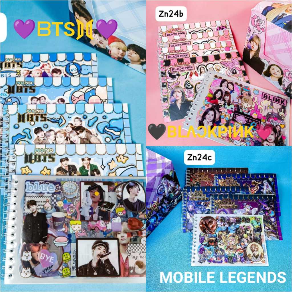 

Sticker Buku Sanrio Mainan anak Bts Blackpink Mobile Legends Karakter Stiker Book Nono