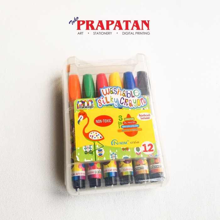 

FM - BEST SELLER Paintmate Washable Silky Crayon 12 Warna / Oil Pastel / Watercolor