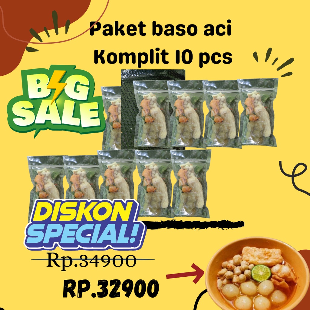 

Boci/Baso aci komplit 10bks Variannt Termurah