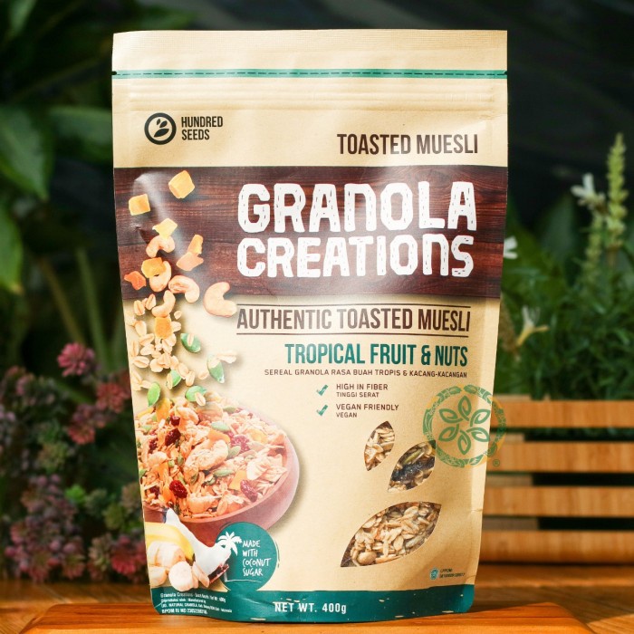 

✨PROMO✨ -Granola Creations Toasted Muesli Tropical Fruit & Nuts - 400 g