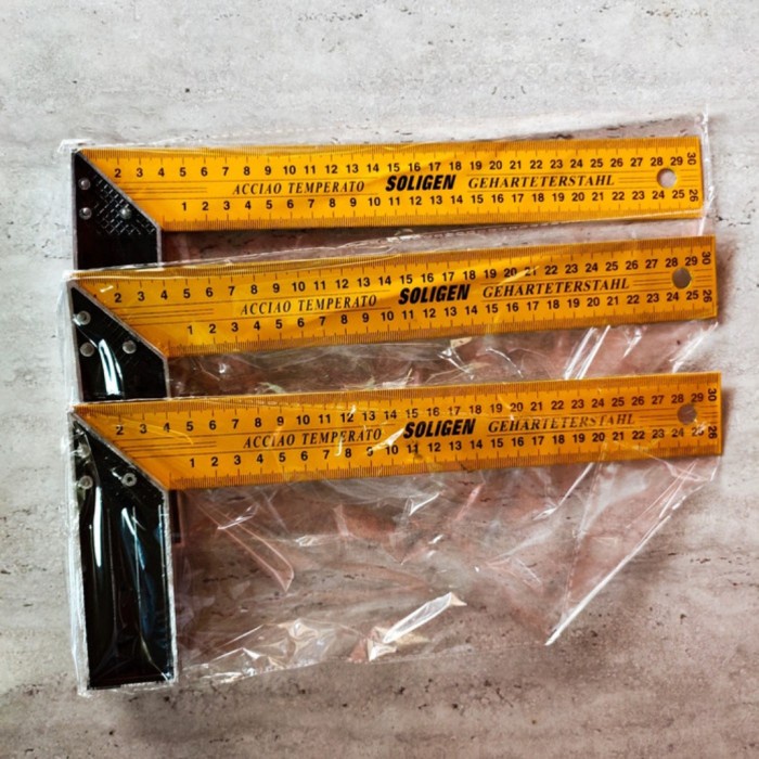 

COD CEK!! TORA Penggaris Siku 12in 30cm Siku tukang Angle Ruler 90 derajat / Penggaris Siku Tukang
