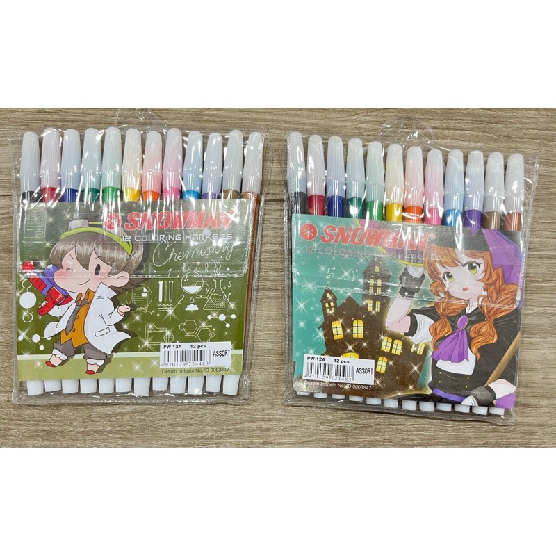 

Spidol Warna Snowman 12 Warna - 12 PCS