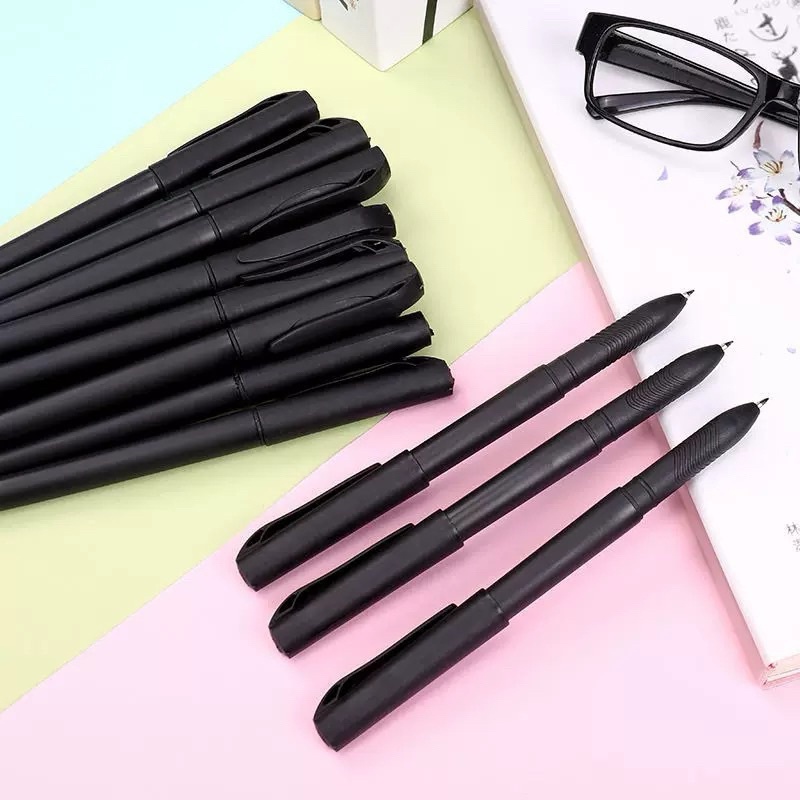 

[COLA] Pulpen Hitam 0.7mm Polos / Pulpen Menulis Hitam / Bolpoint Hitam