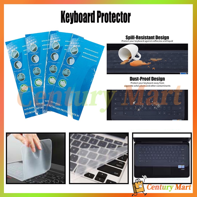 silikon silicon 14inch pelindung penutup Protector Protektor Keyboard Notebook laptop Universal/ Pelindung Keyboard 14 Inch / Protector Keyboard Cover Laptop Silikon 14" Tipis Anti Air Debu