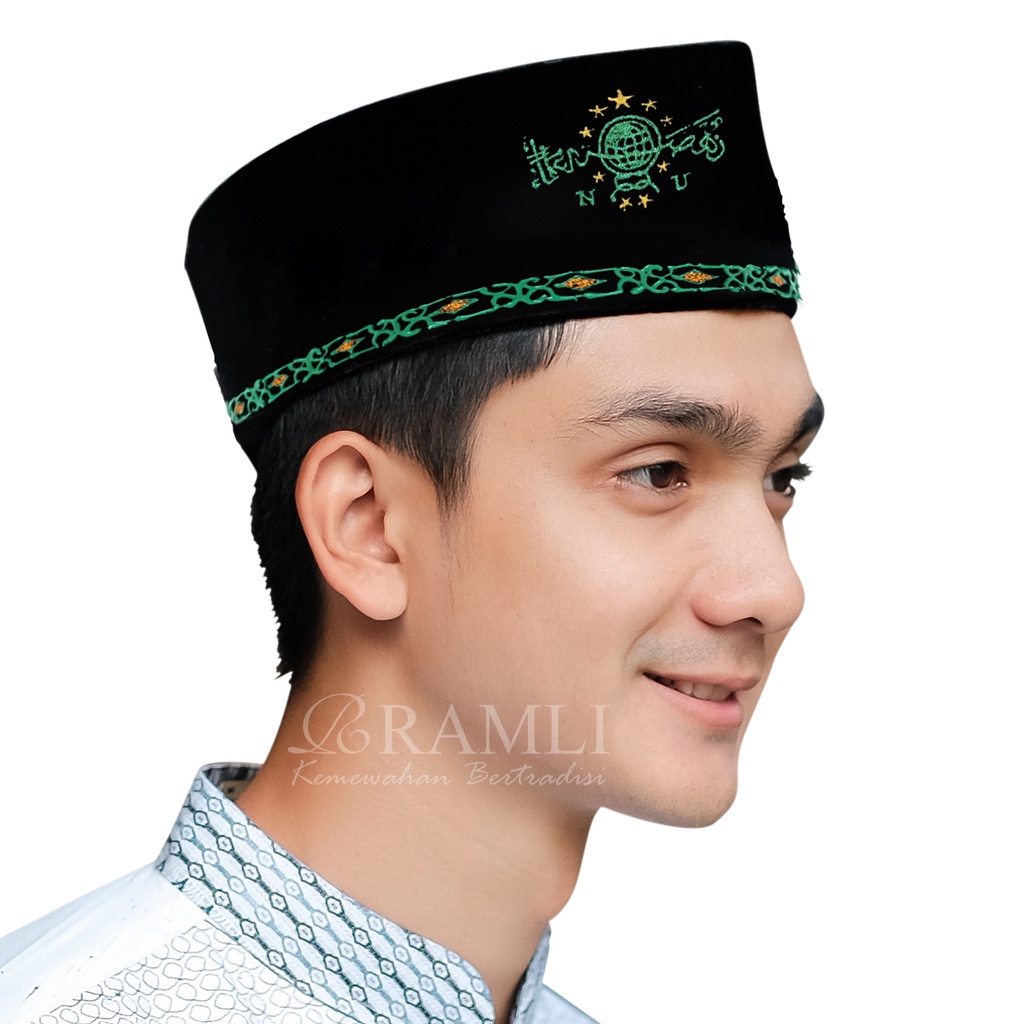 Ramli Songkok Peci NU Motif ASWAJA