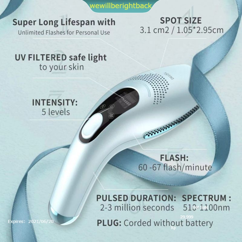 3in1 ipl laser dess GP590 GP586 IPL LASER DESS hair removal rejuve penghilang bulu epilator laser ip