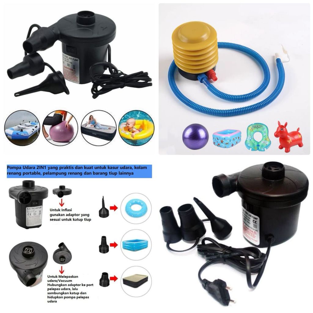 Myswimwear - Pompa Angin Listrik/Pompa Angin Kaki/Pompa Kolam Renang/Pompa Angin Listrik Vacuum