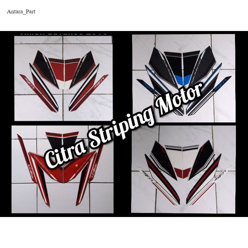 STICKER STRIPING LIS LES BODY MOTOR YAMAHA VIXION NEW 2015 2016 ADVANCE BERKUALITAS