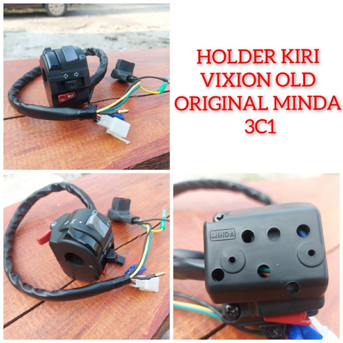 [D86] switch handle LH Saklar Holder Kiri Yamaha Vixion Old 3C1 Original